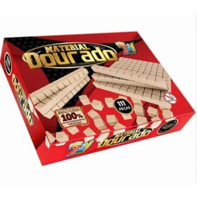 MATERIAL DOURADO EM MADEIRA C/111 PECAS UNIDADE ED