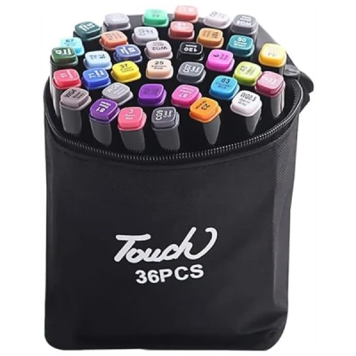 MARCADOR ARTISTICO TOUCH 36CORES C/BOLSA UNIDADE MKB-36 - NOVA RIO