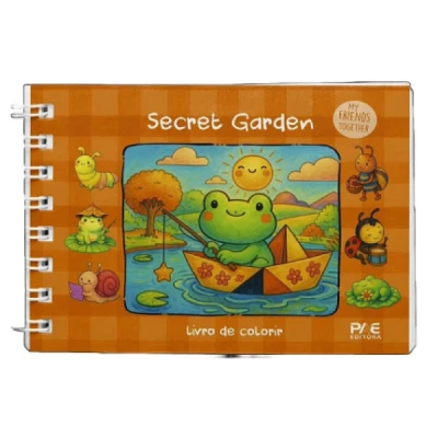 LIVRO DE COLORIR CUTE E COMFY SECRET GARDEN CD UNIDADE 584688 - PAE EDITORA