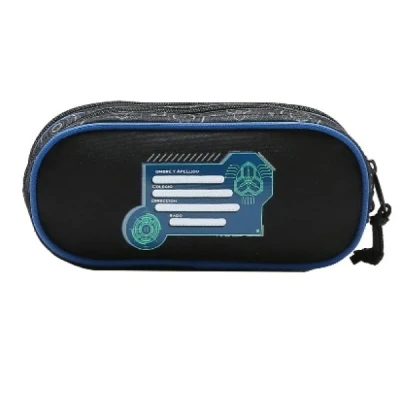 ESTOJO 2 ZIPER DE NYLON 0732993 PRETO  CHENSON