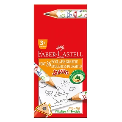Lápis preto n.2 1205 jumbo 1205J Faber-Castell