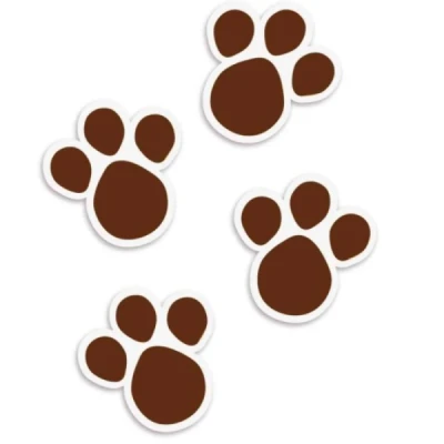 ADESIVOS DECORADOS PASCOA PATINHAS MARROM P PCT.C/24 700200182 - PACKPEL