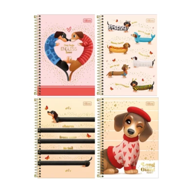 CADERNO 1/4 ESP CD 80F BROWNIE TILIBRA