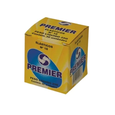 ELASTICO C/30 UNID N18 AMARELO PREMIER