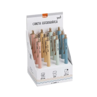 CANETA ESFEROGRAFICA METÁLICA OCRE 1.0MM CA0703 BRW