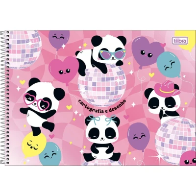 CADERNO DESENHO ESP CD 80F LOVELY TILIBRA