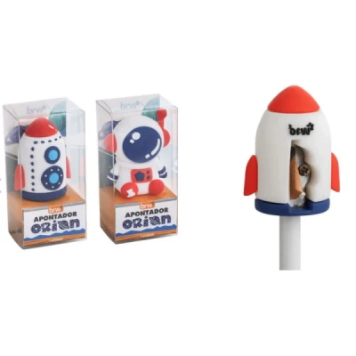 APONTADOR 1 FURO PLÁSTICO ORION AP0451 BRW