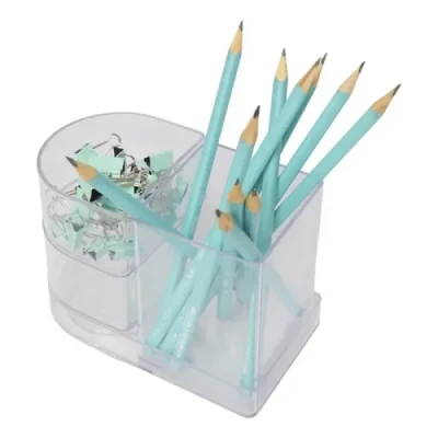 ACESSORIO ORGANIZADOR COMPACT CRISTAL C/4 PEÇAS REF 203617 POLIBRAS