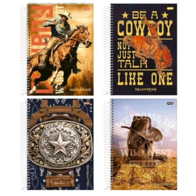 CADERNO 1MT 80F ESP CD UNIV RODEIO JANDAIA