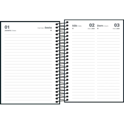 AGENDA ESPIRAL SPICE PRETA M3 2027 - TILIBRA