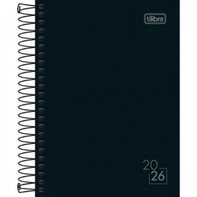 AGENDA ESPIRAL SPICE PRETA M3 2026 - TILIBRA