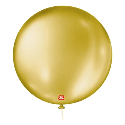 BALAO LISO 0.5 CINTILANTE DOURADO REDONDO PCT.C/25 105161225 - SAO ROQUE