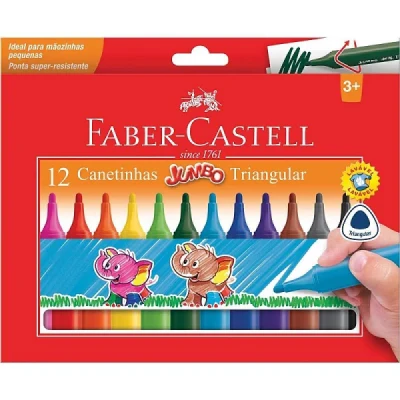 HIDROGRÁFICA JUMBO TRIANGULAR - 12 CORES