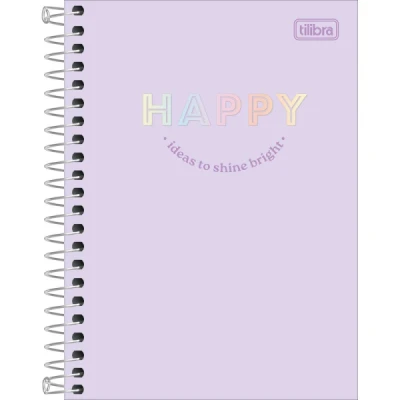 CADERNETA 1/8 ESP CD 80F HAPPY TILIBRA
