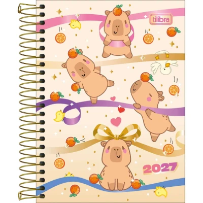 AGENDA ESPIRAL CAPYCLUB (110X154MM) M3 TILIBRA