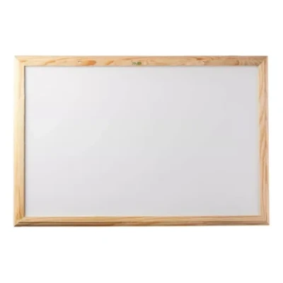 QUADRO BRANCO MOLDURA MADEIRA 50X40 REF 6152 SOUZA