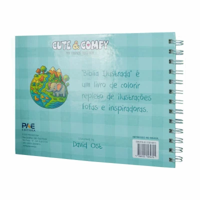 LIVRO DE COLORIR CUTE E COMFY BIBLIA ILUST.CD UNIDADE 584695 - PAE EDITORA