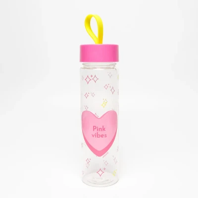 GARRAFA PLASTICA PINK VIBES LEOARTE
