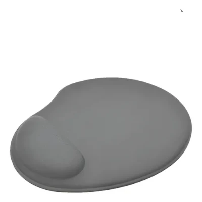 MOUSE PAD HOME OFFICE CINZA EMBORRACHADO 27X19 CM ERGONOMICO LETRON