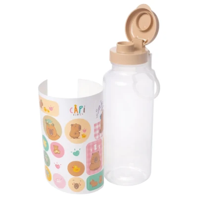 GARRAFA PLASTICA CAPIVARA ABRE FACIL 600ML UNIDADE 17868 - PLASUTIL