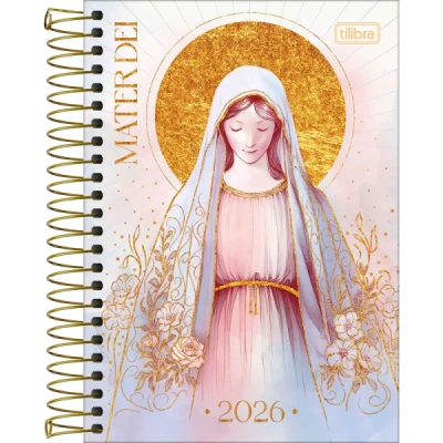 Agenda Espiral Diária (12,9x18,7cm) Bíblica 2026 - Tilibra