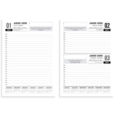 AGENDA COSTURADA CLASSIC (142X207MM) 2027 ANIMATIVA