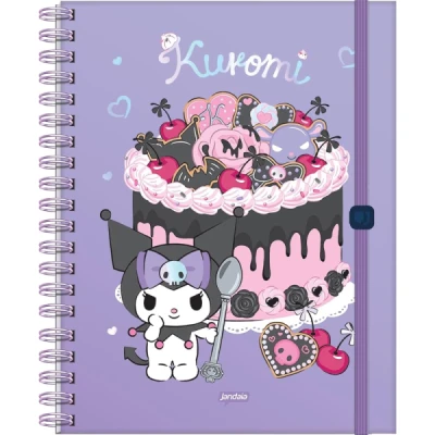 CADERNO GARRA UNIV CD 80F NEO KUROMI JANDAIA
