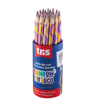 LAPIS DE COR RAINBOW JUMBO METALICO R.902405 TRIS UNID