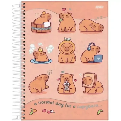 CADERNO 10MT 160F ESP CD CAPYVIBES JANDAIA
