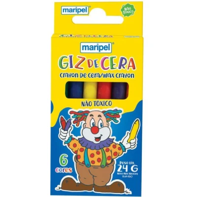 GIZ DE CERA FINO C/6 CORES MARIPEL