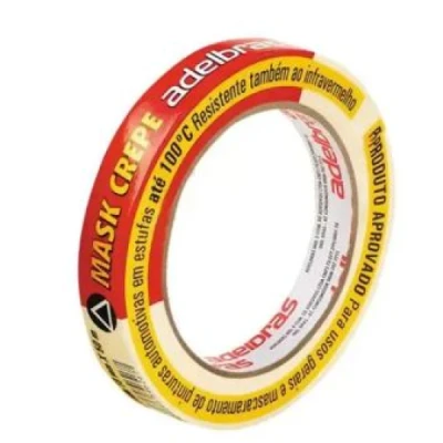 FITA CREPE 710 ADESIVA 18X50M 0615000005 - ADELBRAS