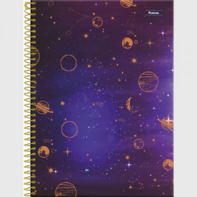 Caderno colegial Cosmos 80 fls - 1 Mat - Foroni - Cópia