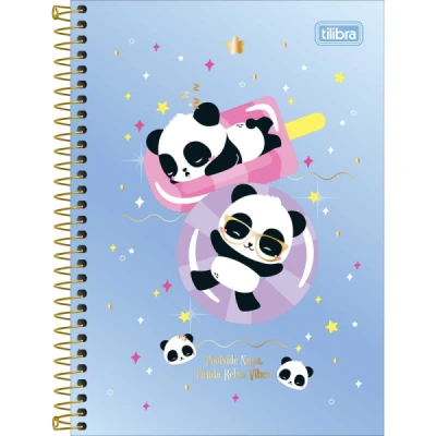 CADERNO ESPIRAL CAPA DURA UNIVERSITÁRIO 1 MATÉRIA LOVELY FRIEND 80 FOLHAS - TILIBRA
