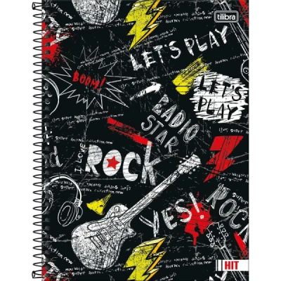 Caderno Espiral Capa Dura Universitário Hit Masculino - Tilibra