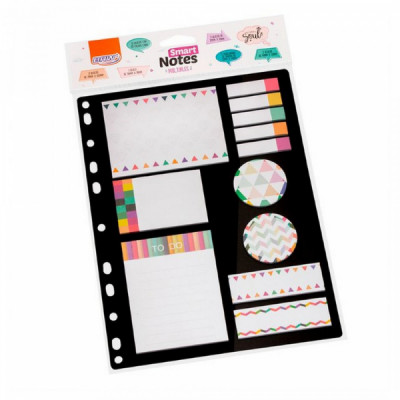 Bloco Smart Notes Multiples Fichário - 11 Blocos c/ 25 Folhas - BRW - (BA0701)
