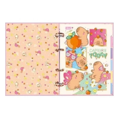 CADERNO ARGOLADO 80F CART COLEGIAL S/L CAPYCLUB TILIBRA